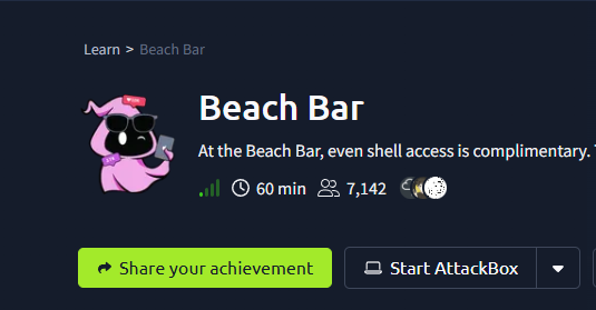 Beach Bar - TryHackMe - Linux