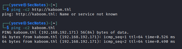 ping a host